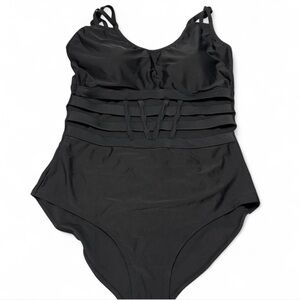 Forever 21 Black One Piece Swimsuit